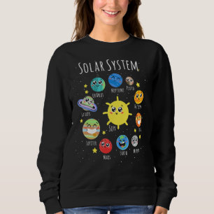 Solar Planets System Space For Stem Kids Toddlers  Sweatshirt