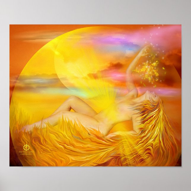 Solar Plexus Chakra Goddess Fine Art Poster/Print Poster (Front)