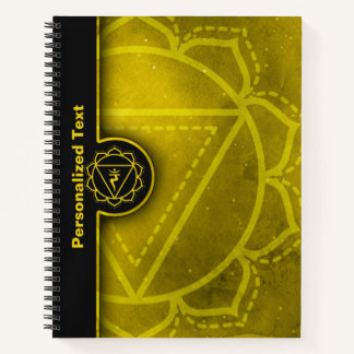 Solar Plexus Chakra Manipura Energy Healing Notebook
