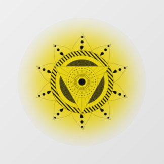 Solar Plexus Chakra  Window Cling