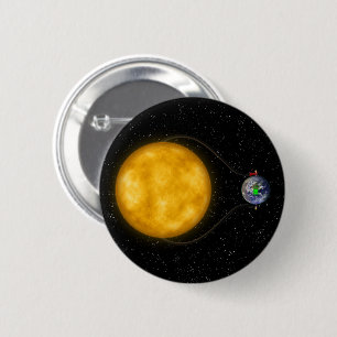 Solar Power -  6 Cm Round Badge