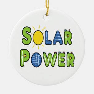 Solar Power Ceramic Tree Decoration