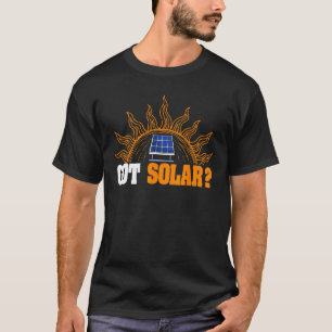 Solar Power Ecologist Sun Energy Nature Environmen T-Shirt