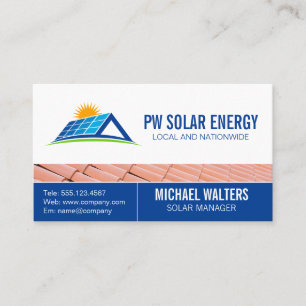 Solar Power   Home Tech   Roof Business Card