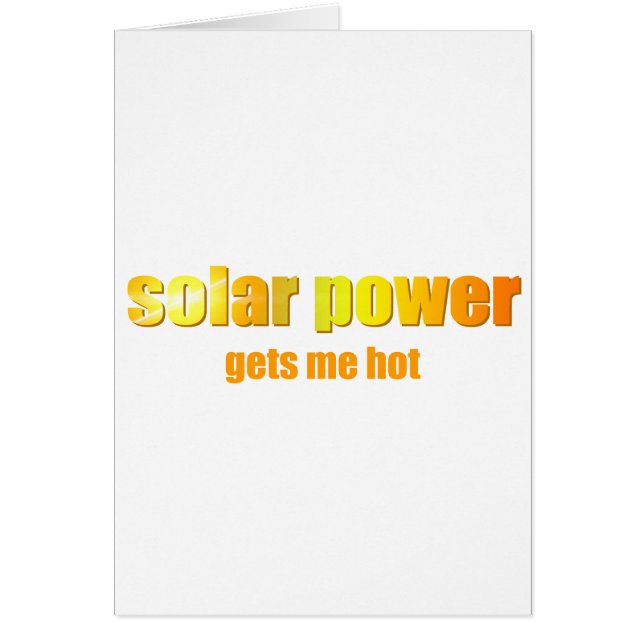 Solar Power Hot! (Front)