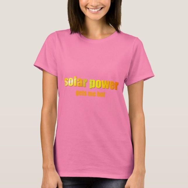 Solar Power Hot! Dark Shirts (Front)