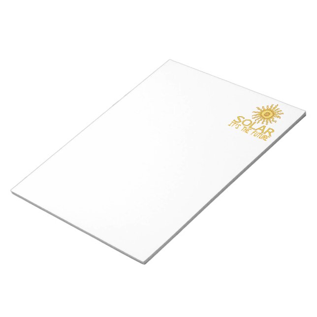 Solar Power Notepad (Angled)
