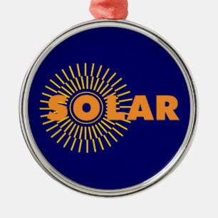Solar Power Sun Metal Tree Decoration