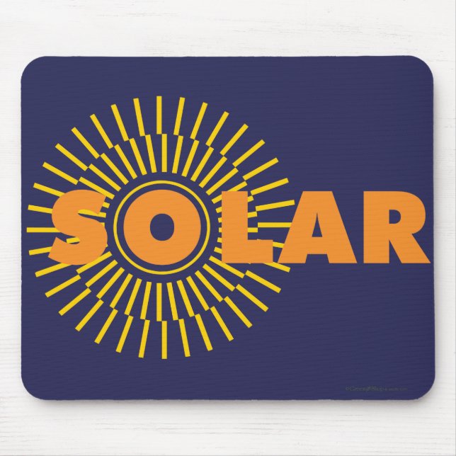 Solar Power Sun Mouse Mat (Front)