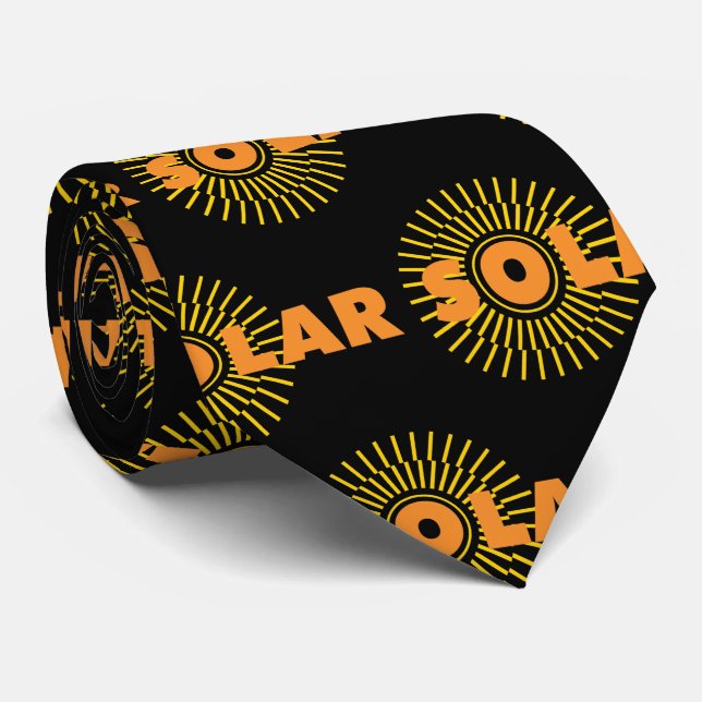 Solar Power Sun Sustainable Energy Eco Environment Tie (Rolled)