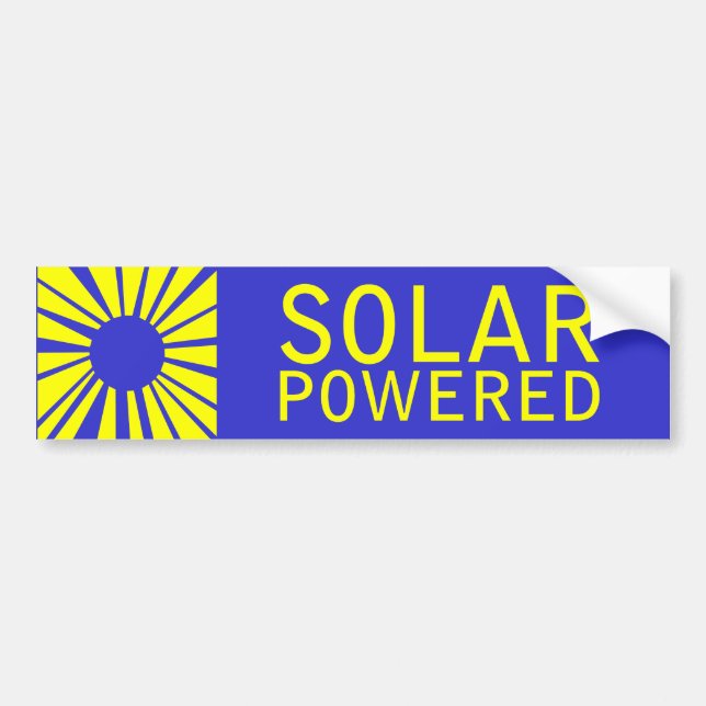solar powered bumper sticker (Front)