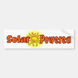 Solar Powered Bumper Sticker