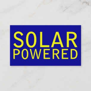 solar powered business card
