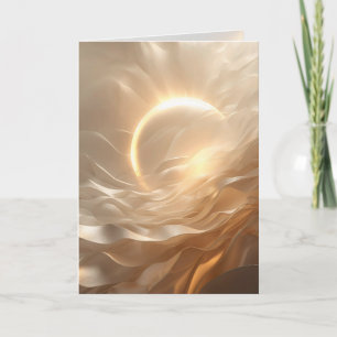 Solar Presence – Luminous Abstract Encouragement Card
