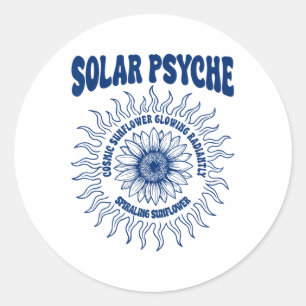 Solar Psyche Classic Round Sticker