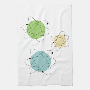 Solar Retro Mid Century Modern Cute Kitchen Towel