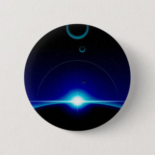 Solar Scene 6 Cm Round Badge