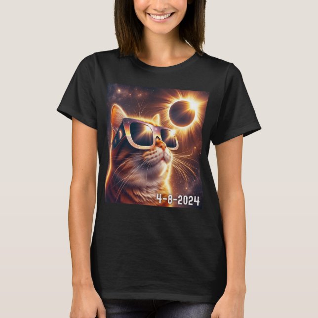 Solar Shirt 2024 Eclipse Wearing Gles  (Front)