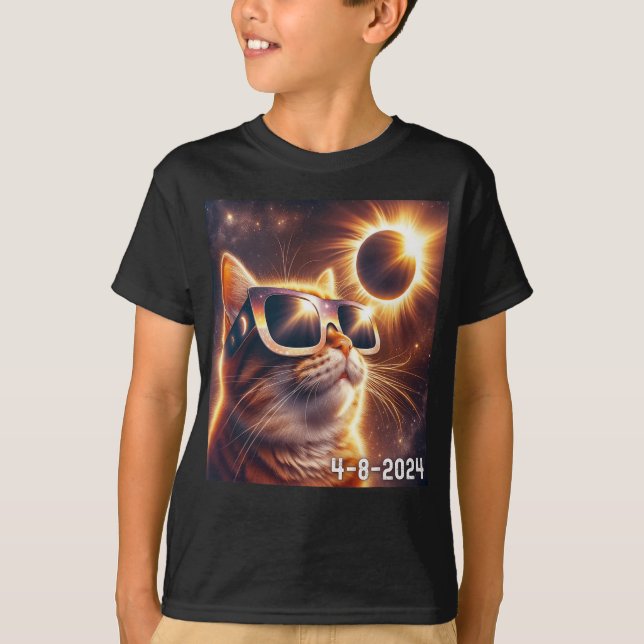 Solar Shirt 2024 Eclipse Wearing Gles  (Front)