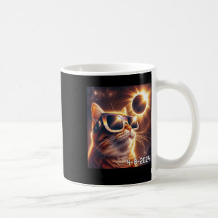 Solar Shirt 2024 Eclipse Wearing Gles Coffee Mug