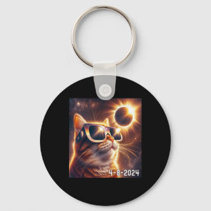 Solar Shirt 2024 Eclipse Wearing Gles Key Ring