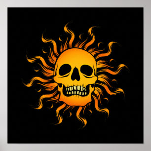 Solar Skull Poster
