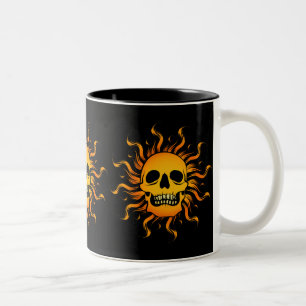 Solar Skull Two-Tone Coffee Mug