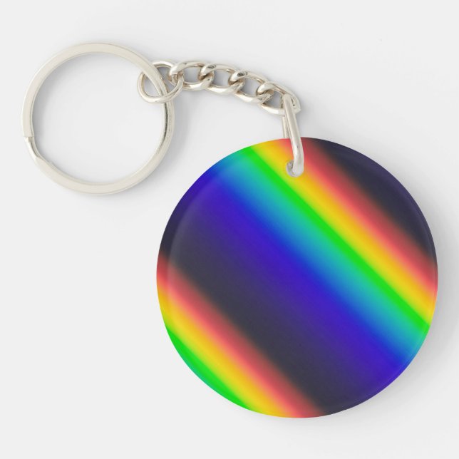 Solar Spectrum Diagonal Key Ring (Front)