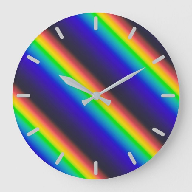 Solar Spectrum Diagonal Large Clock (Front)