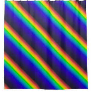 Solar Spectrum Diagonal Shower Curtain