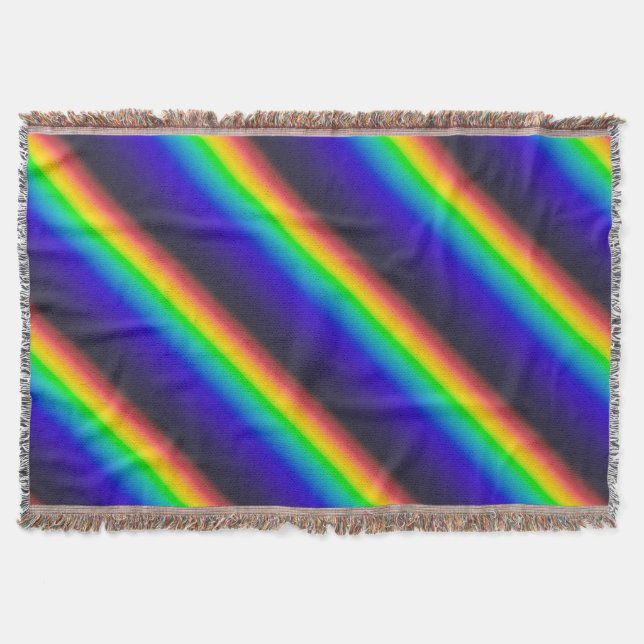 Solar Spectrum Diagonal Throw Blanket (Front)