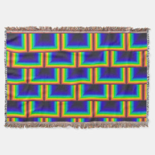 Solar spectrum square scales throw blanket