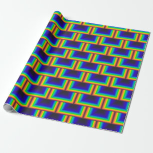 Solar spectrum square scales wrapping paper