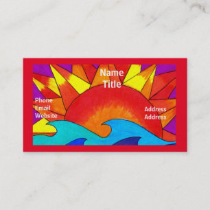Solar Summer Business Card Template