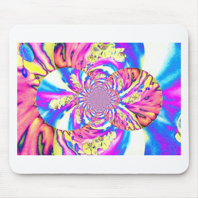 Solar Sunrise Orchid Mouse Mat (Front)