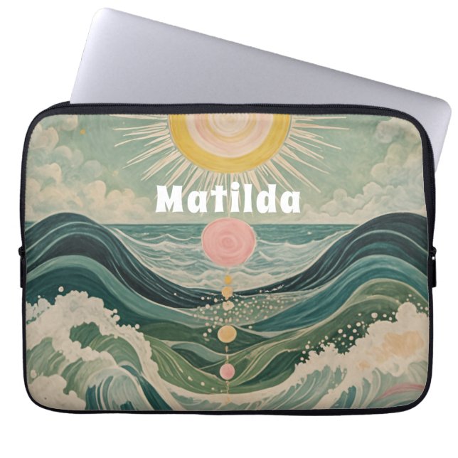 Solar Surge Personalised  Laptop Sleeve (Front)