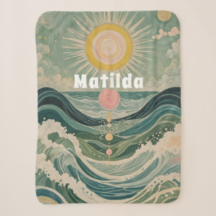 Solar Surge Personalised  Sherpa Blanket