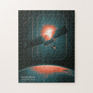 Solar System, 10 Years of Maven Mars Satelite Jigsaw Puzzle