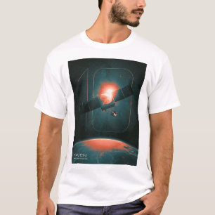 Solar System, 10 Years of Maven Mars Satelite T-Shirt