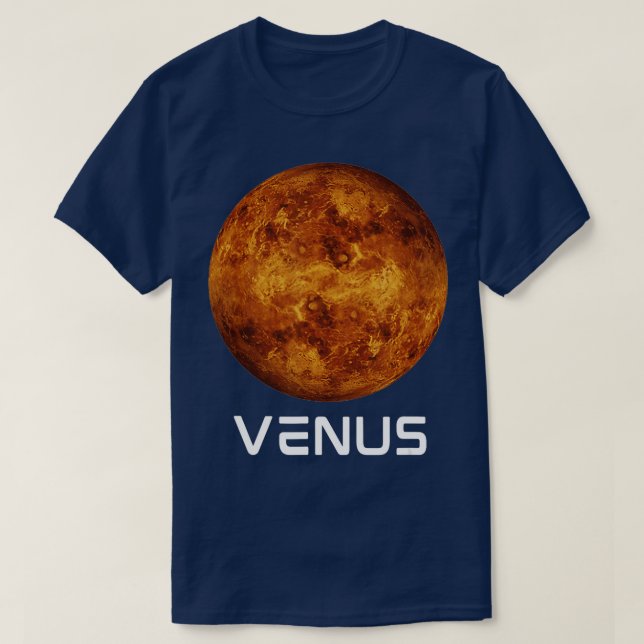Solar System 2nd Planet Venus Outer Space  T-Shirt (Design Front)