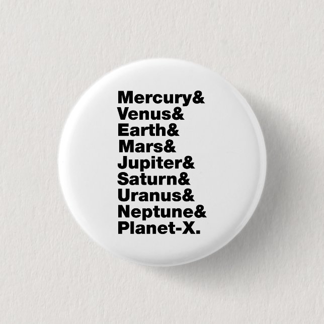 Solar System 3 Cm Round Badge (Front)