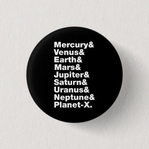 Solar System 3 Cm Round Badge