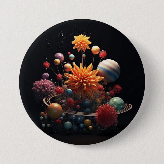 Solar System 7.5cm Round Badge (Front)