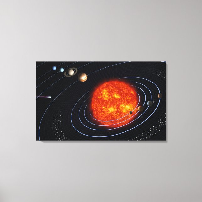 Solar System 8 Canvas Print (Front)