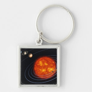 Solar System 8 Key Ring