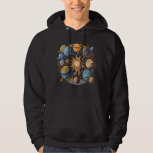 Solar System Artwork Hoodie