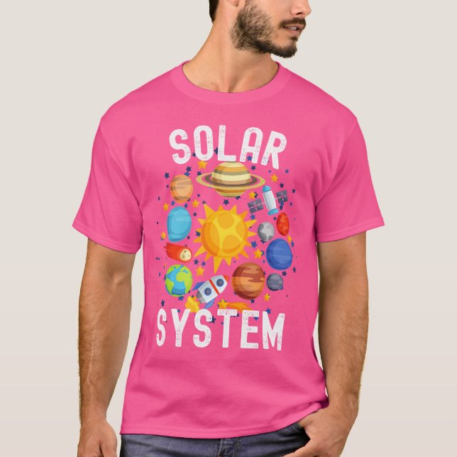 Solar System Astronomy For Kids Shirt Planet (Front)