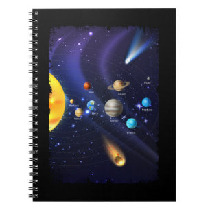 Solar System Boy Girls Space Planets Notebook