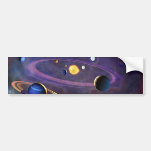 Solar System Bumper Sticker