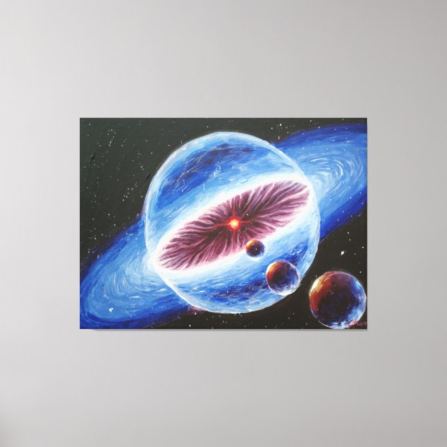 Solar system canvas print (Front)